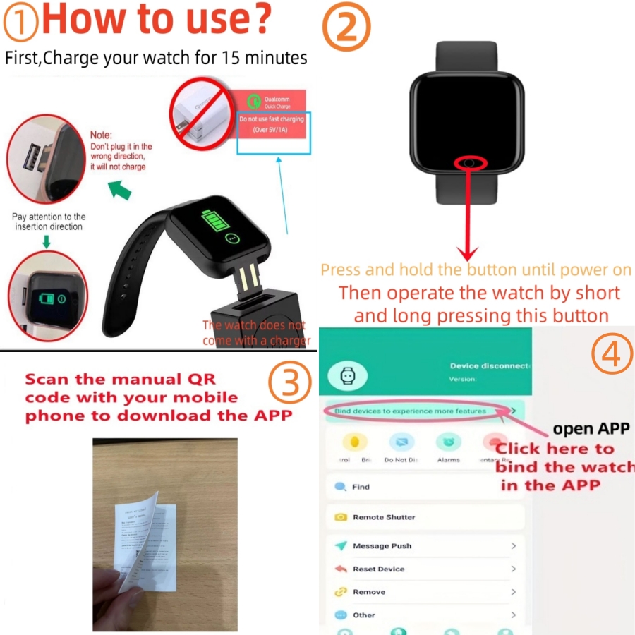 Smart Watch Message Remind Mus - Smartwatch Watches For Girls ulasan dan harga