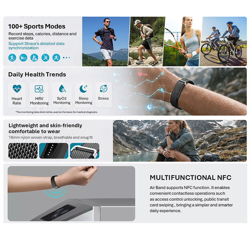 VALDUS Air Band Smart Bracelet - Smartwatch Watches For Girls ulasan dan harga